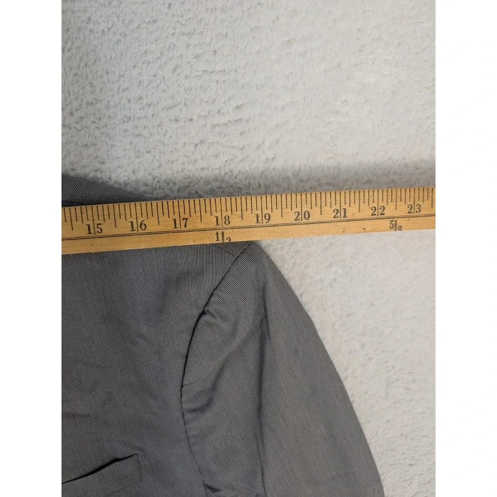 Banana‎ Republic Blazer Mens 42R Pin Striped Gray Reg Fit Wool Cotton Blend